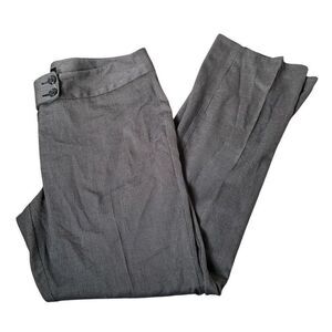 APT.9 Womens Modern Fit Flat Front Straight Leg Dress Pants Gray Size 16